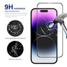 For iPhone 15 Pro 10pcs ENKAY Full Glue High Aluminum-silicon Tempered Glass Film - 3