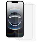 For iPhone 16e 2pcs NKAY 0.26mm 9H 2.5D High Aluminum-silicon Tempered Glass Film - 1