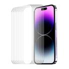 For iPhone 16 Plus 10pcs ENKAY 0.26mm 9H 2.5D High Aluminum-silicon Tempered Glass Film - 1