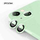 For iPhone 15 / 15 Plus ENKAY 9H Rear Lens Aluminium Alloy Tempered Glass Film(Green) - 1