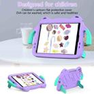 For iPad 10.2 2019 / 2020 / 2021 Ice Baby EVA Shockproof Hard PC Tablet Case(Lighte Purple+Mint Green) - 1