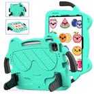 For iPad Pro 11 2024 Ice Baby EVA Shockproof Hard PC Tablet Case(Mint Green+Black) - 1