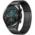 For Huawei Watch GT 2 46mm One Bead Titanium Alloy Watch Band(Black) - 1