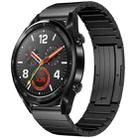 For Huawei Watch GT 42mm / 46mm One Bead Titanium Alloy Watch Band(Black) - 1