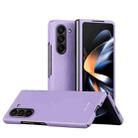 For   Samsung Galaxy Z Fold6  5G Skinfeel Electroplating All-inclusive Shockproof Phone Case(Purple) - 1