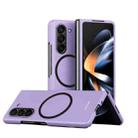 For Samsung Galaxy Z Fold6 Skin Feel Magnetic Shockproof Protective Phone Case(Purple) - 1