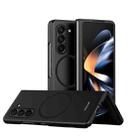 For Samsung Galaxy Z Fold6 Skin Feel Magnetic Shockproof Protective Phone Case(Black) - 1