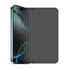 For iPhone 17 5pcs ENKAY Hat-Prince 28° Anti-peeping Tempered Glass Protector Full Screen Film - 1