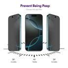For iPhone 17 5pcs ENKAY Hat-Prince 28° Anti-peeping Tempered Glass Protector Full Screen Film - 2