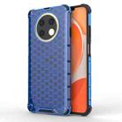 For Huawei Y91 Shockproof Honeycomb Phone Case(Blue) - 1
