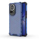 For Huawei nova 12 Pro Shockproof Honeycomb Phone Case(Blue) - 1