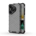 For Huawei Pura 70 Shockproof Honeycomb Phone Case(Black) - 1