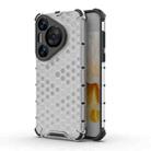 For Huawei Pura 70 Pro Shockproof Honeycomb Phone Case(White) - 1