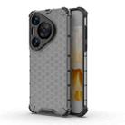 For Huawei Pura 70 Pro+ Shockproof Honeycomb Phone Case(Black) - 1