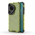 For Huawei Pura 70 Ultra Shockproof Honeycomb Phone Case(Green) - 1