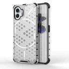 For Nothing Phone 2 Shockproof Honeycomb Phone Case(White) - 1