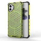 For Nothing Phone 2 Shockproof Honeycomb Phone Case(Green) - 1