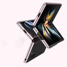 For Samsung Galaxy Z Fold5 5G Electroplating Transparent PC Shockproof Phone Case(Black) - 2