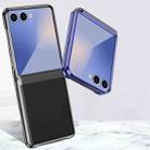 For Samsung Galaxy Z Flip7 5G Electroplating Transparent Shockproof Phone Case(Black) - 2