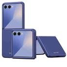 For Samsung Galaxy Z Flip7 5G Skin Feel Electroplating PC Shockproof Phone Case(Bule) - 1