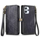 For Xiaomi Redmi Note 8 Geometric Zipper Wallet Side Buckle Leather Phone Case(Black) - 2