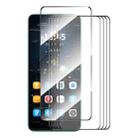 For OnePlus Nord 4 5pcs ENKAY Full Glue High Aluminum-silicon Tempered Glass Film - 1