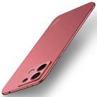 For Xiaomi Redmi Note 13 5G MOFI Fandun Series Frosted PC Ultra-thin All-inclusive Phone Case(Red) - 1