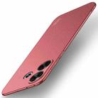 For Xiaomi Redmi Turbo 3 MOFI Fandun Series Frosted PC Ultra-thin All-inclusive Phone Case(Red) - 1