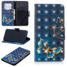 3D Colored Drawing Pattern Horizontal Flip Leather Case for Samsung Galaxy S10e, with Holder & Card Slots & Wallet(Butterfly) - 1