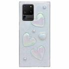 For Samsung Galaxy S20 Ultra Love Epoxy TPU Protective Case(Transparent) - 1
