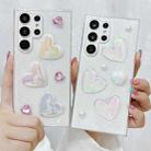 For Samsung Galaxy S21+ 5G Love Epoxy TPU Protective Case(Pink) - 7