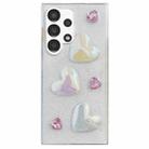 For Samsung Galaxy A73 Love Epoxy TPU Protective Case(Pink) - 1