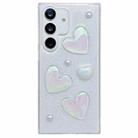 For Samsung Galaxy A14 4G/5G Love Epoxy TPU Protective Case(Transparent) - 1
