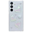 For Samsung Galaxy S24 FE 5G Love Epoxy TPU Protective Case(Transparent) - 1