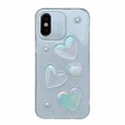 For iPhone X / XS Love Epoxy TPU Phone Case(Transparent) - 1