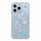 For iPhone XR Love Epoxy TPU Phone Case(Transparent) - 1
