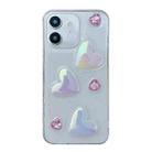 For iPhone 11 Love Epoxy TPU Phone Case(Pink) - 1