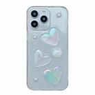 For iPhone 11 Pro Max Love Epoxy TPU Phone Case(Transparent) - 1