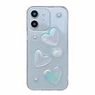 For iPhone 12 Love Epoxy TPU Phone Case(Transparent) - 1