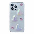 For iPhone 12 Pro Max Love Epoxy TPU Phone Case(Pink) - 1