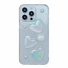 For iPhone 12 Pro Max Love Epoxy TPU Phone Case(Transparent) - 1