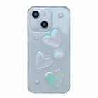 For iPhone 13 Love Epoxy TPU Phone Case(Transparent) - 1