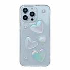 For iPhone 13 Pro Max Love Epoxy TPU Phone Case(Transparent) - 1