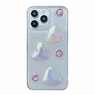 For iPhone 15 Pro Love Epoxy TPU Phone Case(Pink) - 1
