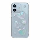 For iPhone 16 Plus Love Epoxy TPU Phone Case(Transparent) - 1