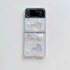 For Samsung Galaxy Z Flip3 Love Epoxy TPU Phone Case(Transparent) - 2