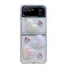 For Samsung Galaxy Z Flip5 Love Epoxy TPU Phone Case(Pink) - 1