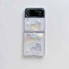 For Samsung Galaxy Z Flip5 Love Epoxy TPU Phone Case(Transparent) - 2