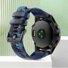 For Garmin Instinct 2X Solar 26mm Camouflage Silicone Watch Band(Camouflage Blue) - 1