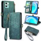For OnePlus Nord CE2 Lite 5G Geometric Zipper Wallet Side Buckle Leather Phone Case(Green) - 1